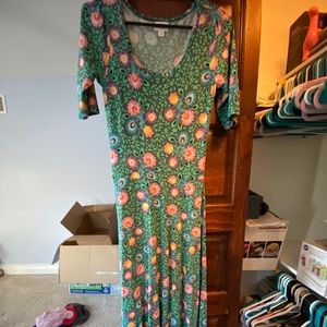 Floral lularoe maxi dress